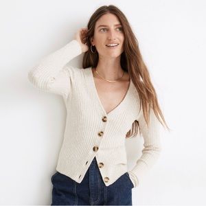 Madewell Shrunken Ribbed Cardigan, XS